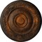 Ekena Millwork Neuveau Ceiling Medallion (Fits Canopies up to 6 3/8"), Hand-Painted Rust, 24 1/4"OD x 2"P CM24NARUS - alternate 1